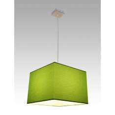 Lampa wisząca Oslo 10 0973 hotelowa abażur zielony