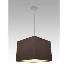 Lampa wisząca Oslo 16 0997 hotelowa abażur brązowy