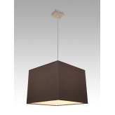 Lampa wisząca Oslo 16 0997 hotelowa abażur brązowy