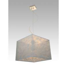 Lampa wisząca Ankara 5 1031 hotelowa abażur srebrne nitki