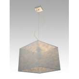 Lampa wisząca Ankara 5 1031 hotelowa abażur srebrne nitki