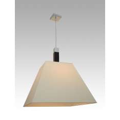 Lampa wisząca Waszyngton 1 1147 hotelowa abażur kremowy