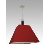 Lampa wisząca Waszyngton 4 1161 hotelowa abażur bordowy