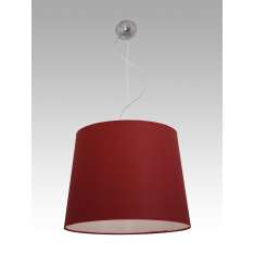 Lampa wisząca Praga 4 1215 hotelowa abażur bordowy