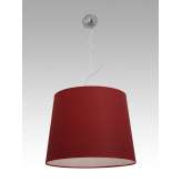 Lampa wisząca Praga 4 1215 hotelowa abażur bordowy