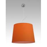 Lampa wisząca Praga 8 1222 hotelowa abażur pomarańczowy