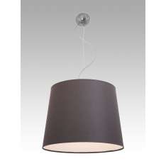 Lampa wisząca Praga 16 1253 hotelowa abażur brązowy