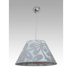 Lampa wisząca Bogota 9 1291 hotelowa abażur szary z szarym wzorem