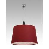 Lampa wisząca Kair 4 1352 hotelowa abażur bordowy