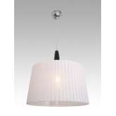 Lampa wisząca Brasilia 2 1413 hotelowa abażur biały plisowany