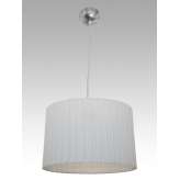 Lampa wisząca Brasilia 4 1437 hotelowa abażur biały plisowany