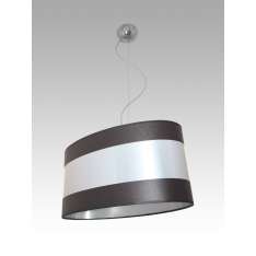 Lampa wisząca Tokio C 1468 hotelowa abażur aluminium | wenge Wstawki