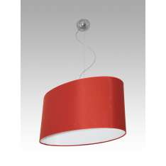 Lampa wisząca Lima 4 1529 hotelowa abażur bordowy