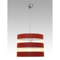 Lampa wisząca Madryt 4 1581 hotelowa abażur bordowy