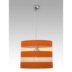 Lampa wisząca Madryt 8 1598 hotelowa abażur pomarańczowy