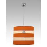 Lampa wisząca Madryt 8 1598 hotelowa abażur pomarańczowy