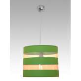 Lampa wisząca Madryt 10 1604 hotelowa abażur zielony