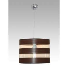 Lampa wisząca Madryt 34 1659 hotelowa abażur orzech