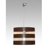 Lampa wisząca Madryt 34 1659 hotelowa abażur orzech