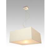 Lampa wisząca Singapur 1 1703 hotelowa abażur kremowy