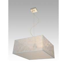 Lampa wisząca Singapur 5 1727 hotelowa abażur srebrne nitki