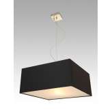 Lampa wisząca Singapur 11 1734 hotelowa abażur czarny