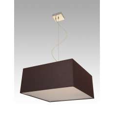 Lampa wisząca Singapur 16 1758 hotelowa abażur brązowy