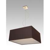 Lampa wisząca Singapur 16 1758 hotelowa abażur brązowy