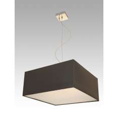 Lampa wisząca Singapur 31 1789 hotelowa abażur Czrny | Struktura drewna