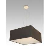 Lampa wisząca Singapur 31 1789 hotelowa abażur Czrny | Struktura drewna