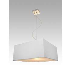 Lampa wisząca Singapur 36 1819 hotelowa abażur biały