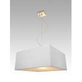 Lampa wisząca Singapur 36 1819 hotelowa abażur biały