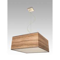 Lampa wisząca Singapur 28 1826 hotelowa abażur oliwka Zebrano