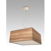 Lampa wisząca Singapur 28 1826 hotelowa abażur oliwka Zebrano