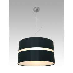 Lampa wisząca Odessa 11 1901 hotelowa abażur czarny