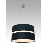 Lampa wisząca Odessa 11 1901 hotelowa abażur czarny