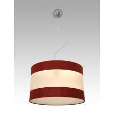 Lampa wisząca Hajfa A 1925 hotelowa abażur bordowy | Plexi mat