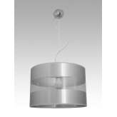 Lampa wisząca Hajfa B 1932 hotelowa abażur aluminium | transparent