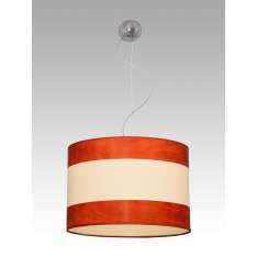 Lampa wisząca Hajfa D 1956 hotelowa abażur kremowy | Calvados