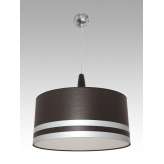 Lampa wisząca Mendoza A 2069 hotelowa abażur wenge | aluminiowe paski