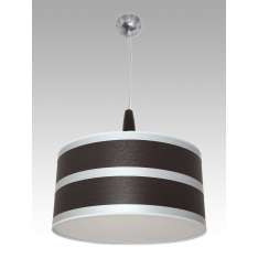 Lampa wisząca Mendoza B 2076 hotelowa abażur wenge | aluminiowe paski