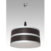 Lampa wisząca Mendoza B 2076 hotelowa abażur wenge | aluminiowe paski