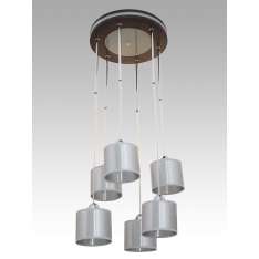 Lampa wisząca Las Vegas 12 6814 hotelowa abażur aluminium