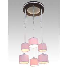 Lampa wisząca Las Vegas 17 6838 hotelowa abażur fioletowy