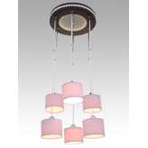 Lampa wisząca Las Vegas 17 6838 hotelowa abażur fioletowy