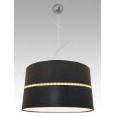 Lampa wisząca Palermo 16 6937 hotelowa abażur brązowy