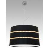 Lampa wisząca Liverpool 11 6951 hotelowa abażur czarny