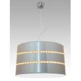 Lampa wisząca Liverpool 16 6975 hotelowa abażur brązowy