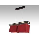 Lampa wisząca Wenecja II - 4 6999 hotelowa abażur bordowy