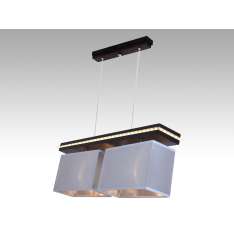 Lampa wisząca Wenecja II - 12 7002 hotelowa abażur aluminium